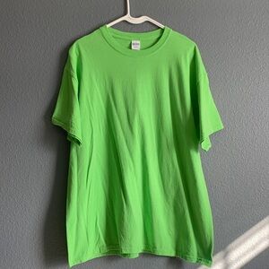 Plain Solid Green Tee. Unisex or Mens.